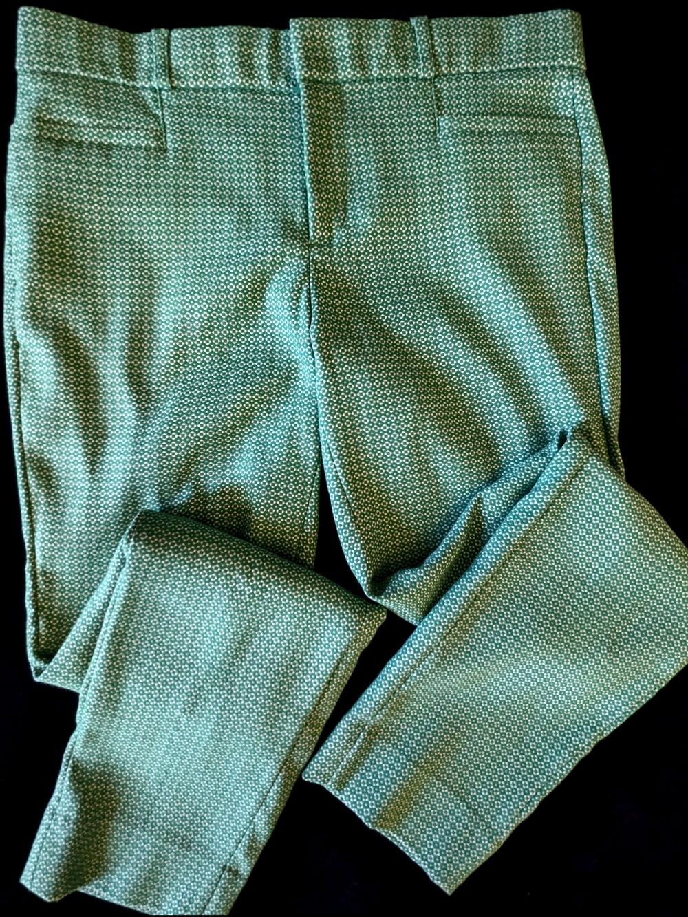 Banana Republic Green Cropped Patterned Pants